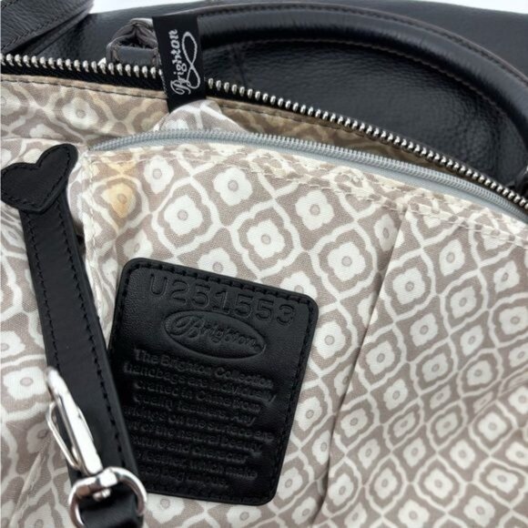 Brighton Sullivan Bag Leather Two Tone Color Block Crossbody Boho Retro Normcore - Picture 3 of 12